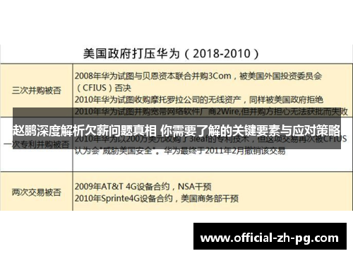 赵鹏深度解析欠薪问题真相 你需要了解的关键要素与应对策略